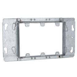 3-gang galvanized steel 3 4 raised electrical box mud ring|Hubbell RACO 3.